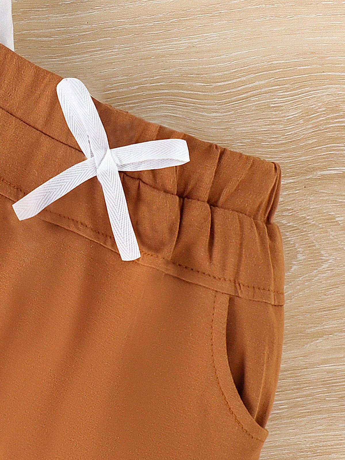 Baby Boy's Letter Print T-Shirt With Pocket And Shorts Set, Spring/Summer