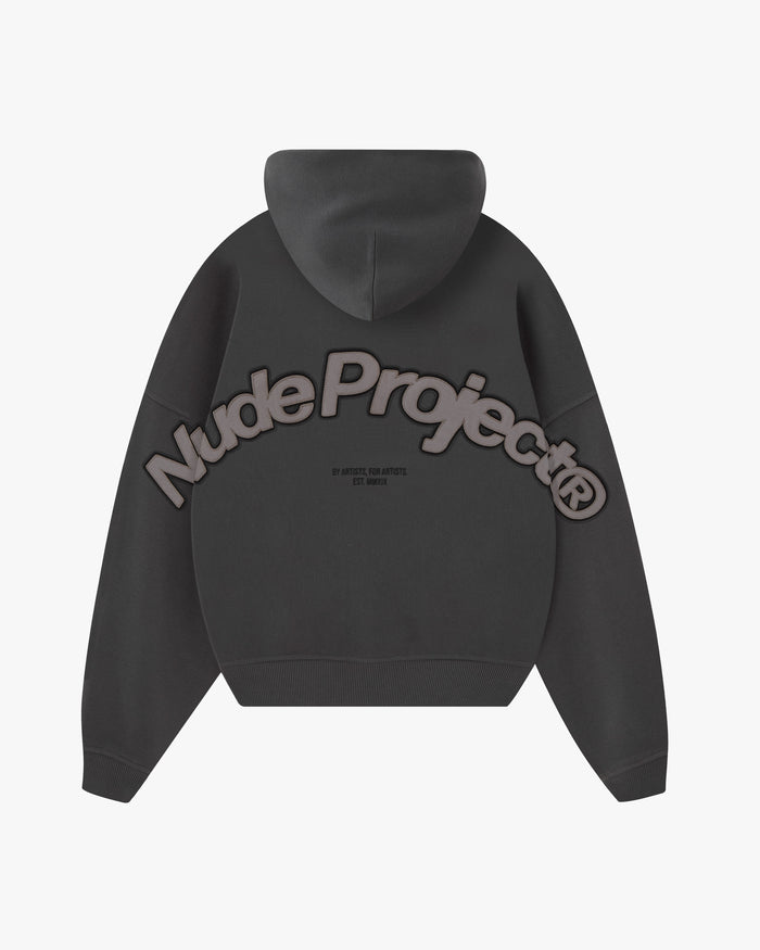 Beast Zip-Up Hoodie Ash