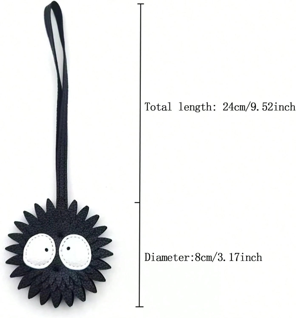 Black Briquette Bag Charm, Fashion Bag Charm For Purse Handbags Bag Accessories PU Key Charms
