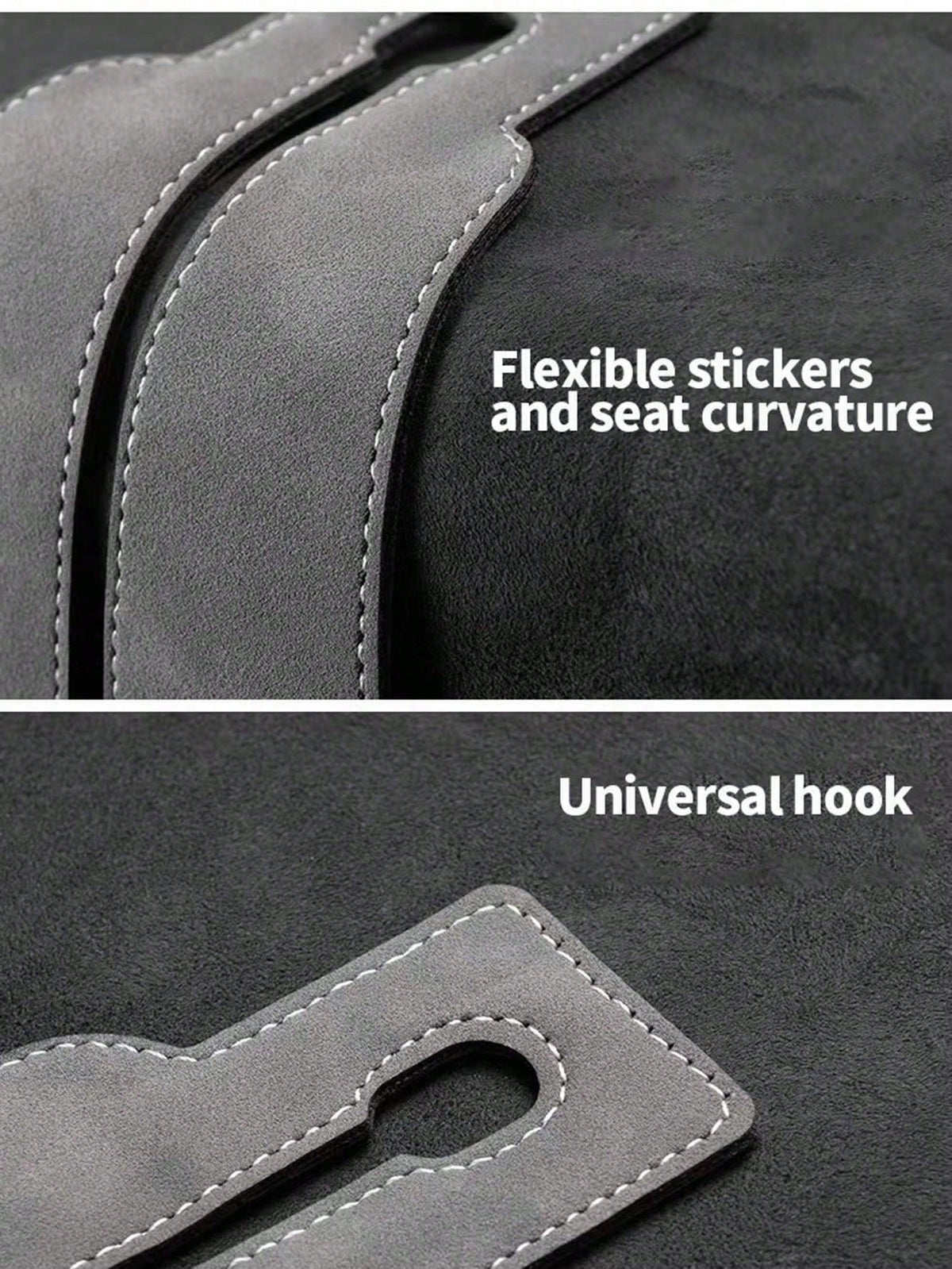 Car Seat Headrest Hooks, Dual Headrest Hooks, Car Back Seat Headrest Hooks, Can Be Used To Hang Handbags, Bags, Clothes And Wallets
