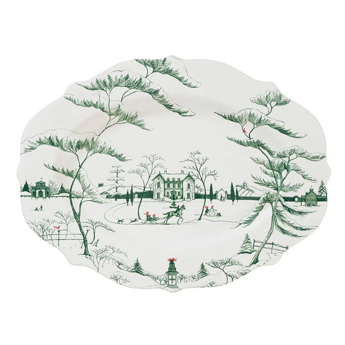 Country Estate Winter Frolic 18" Serving Platter