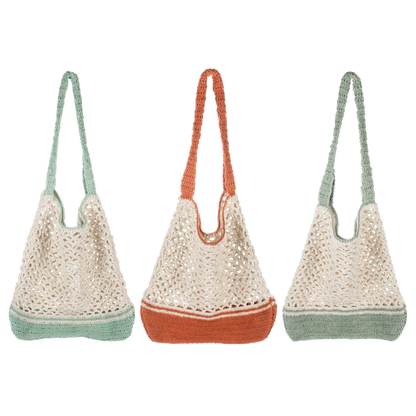 Crochet Open Weave Tote Bags