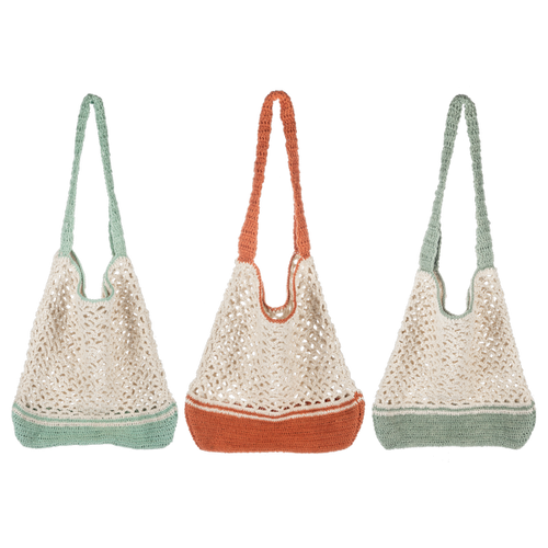 Crochet Open Weave Tote Bags