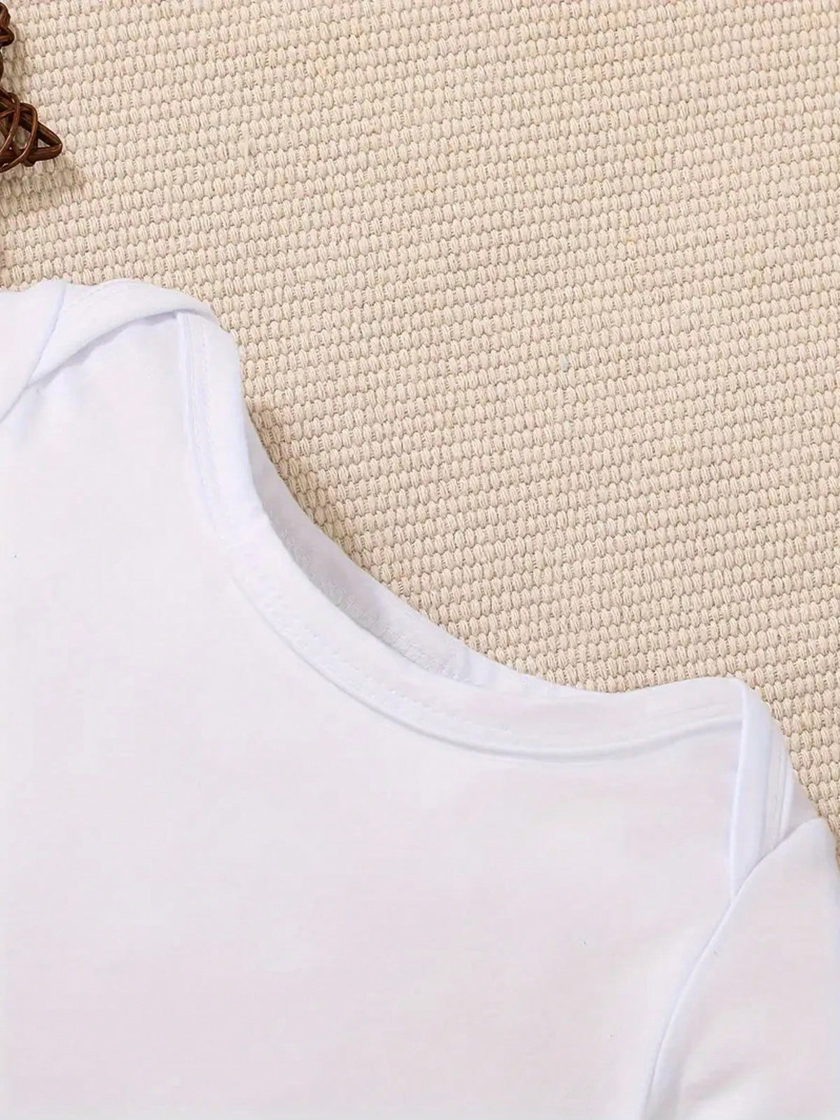 [Custom] Baby Girls Personalized Name Custom Baby Girls Bodysuit, Cute Casual- White Round Neck, Comfortable & Breathable, Street Casual Chic, Casual Wear SS, Keepsake Gift, Baby Shower Gift, Coming