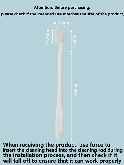 Disposable Toilet Brush Set, 1pc Handle + 10pcs Replaceable Heads For Deep, No Blind Spot Cleaning – Hygienic, Efficient, And Easy-To-Use Household Toilet Cleaning Tool, During Packaging And Transport