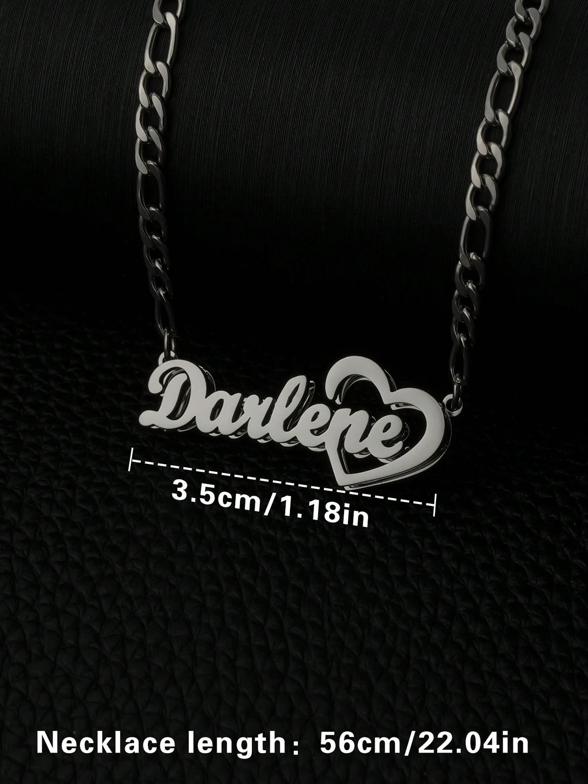 Double Layer Welded Custom Name Necklace, Stainless Steel Personalized Heart-Shaped Nameplate Necklace, English Name For Women Girls, Silver Gold, Gift For Girlfriend Mom Daughter, Anniversary Birthda