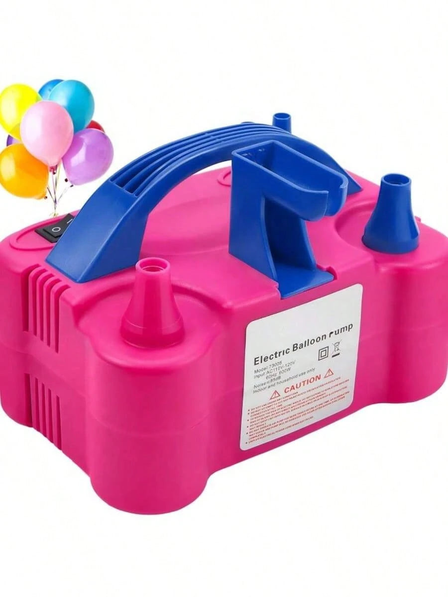 Electric Balloon Pump Inflator Portable Automatic Dual-Nozzle Balloon Blower Suitable For Birthdays And Weddings Balloon Party Decorations Halloween Essential