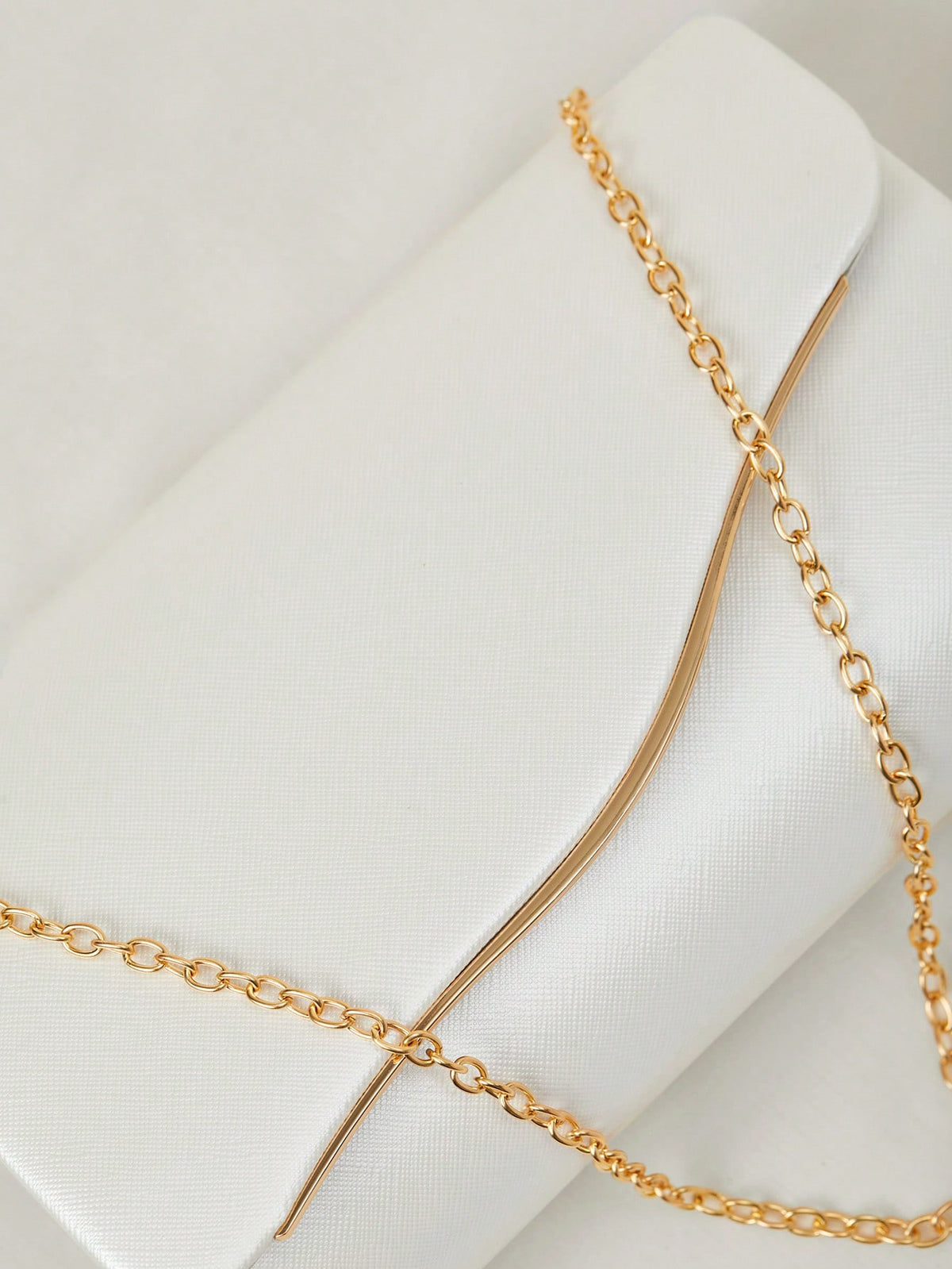 Elegant Large Women Clutch Purse Evening Bag With Detachable Chain For Wedding,Bride