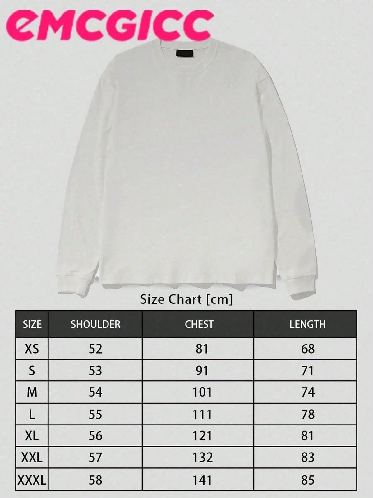 EMCGICC Y2k Long Sleeve Shirt, Urban Art Punk Graphic T-Shirt Cotton,Hip Hop Men's Fun Vintage Shirt, Regular Fit, Motocore Street, Digital Print, Ideal Gift