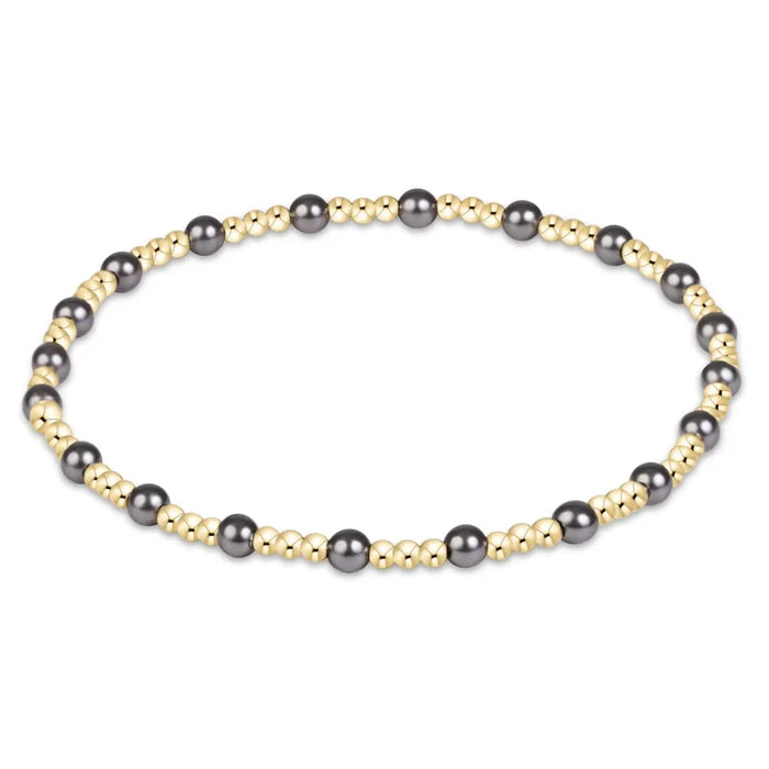 Enewton Sincerity Pearl Dark Grey 3mm Bracelet Enewton Sincerity Dark Grey Pearl Bracelet | The Red Owl Bracelet
