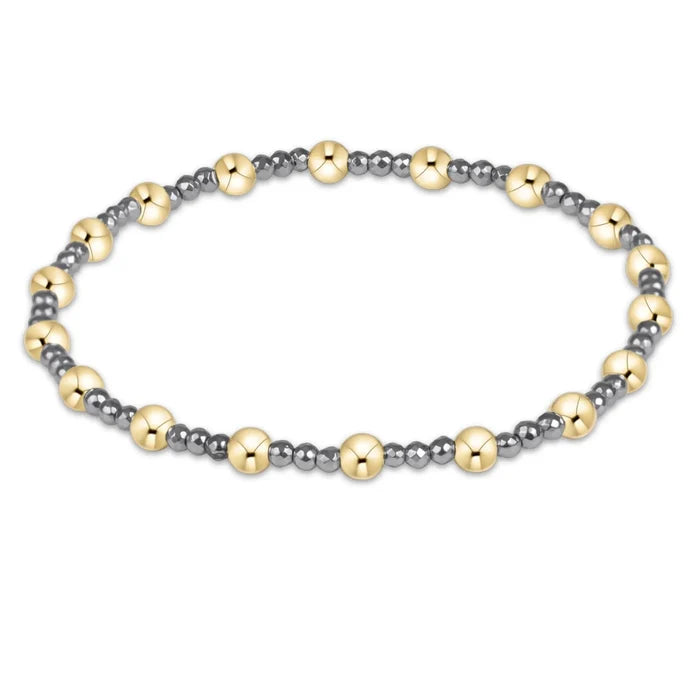 Enewton Sincerity Silver Faceted Hematite 2mm Bracelet Enewton Sincerity 2mm Hematite Bracelet | The Red Owl Bracelet
