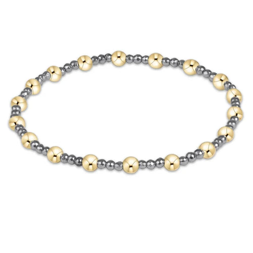 Enewton Sincerity Silver Faceted Hematite 2mm Bracelet Enewton Sincerity 2mm Hematite Bracelet | The Red Owl Bracelet