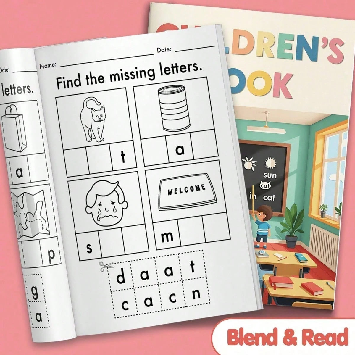 English Spelling, Reading And Writing Practice Notebook- Includes Matching, Tracing And Vocabulary Activities| Early Learning Writing Workbook To Build Confidence And Language Skills