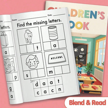 English Spelling, Reading And Writing Practice Notebook- Includes Matching, Tracing And Vocabulary Activities| Early Learning Writing Workbook To Build Confidence And Language Skills