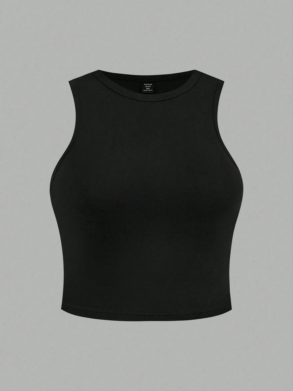 Essnce Plus Size 4pcs/Set Black & White Casual Women Tank Tops And Short Sleeve Tees, Slim Fit, Summer Suitable For Going Out