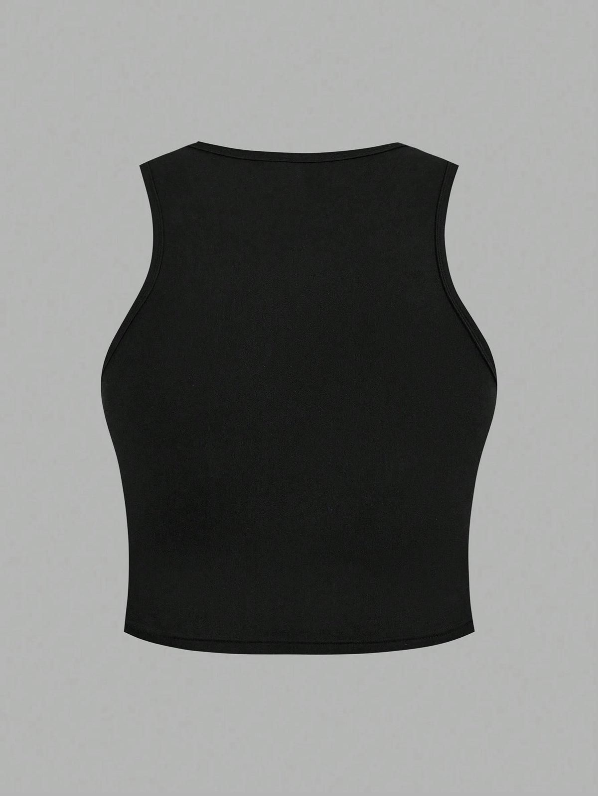 Essnce Plus Size 4pcs/Set Black & White Casual Women Tank Tops And Short Sleeve Tees, Slim Fit, Summer Suitable For Going Out