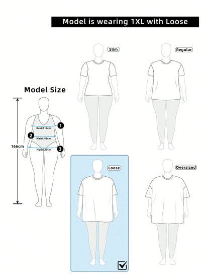 EZwear Plus Size Spring/Summer Clothing, Distressed Acid Wash Loose Fit Short Sleeve V-Neck T-Shirt, Cotton Fabric, Spring/Summer