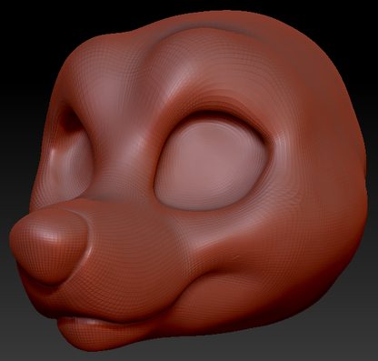Feminine Toony Small Canine Head Base Variant 2