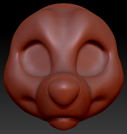 Feminine Toony Small Canine Head Base Variant 2