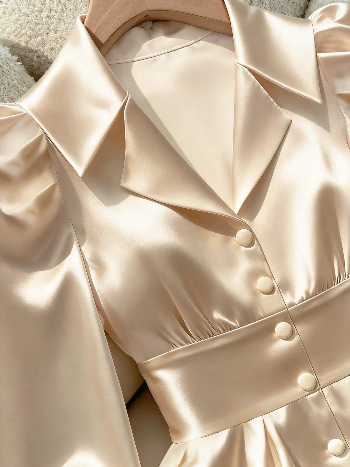 Franclia Women's Blouse Elegant Classic Versatile Poplin Long Sleeve Fitted Shirt For Spring&Summer