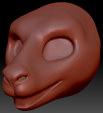 Gender Neutral Kangaroo Static Jaw Head Base