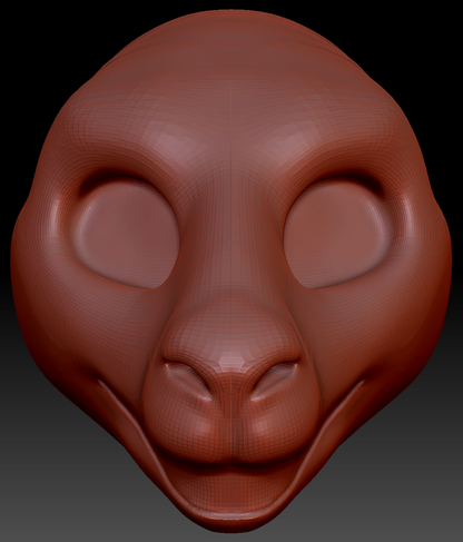 Gender Neutral Kangaroo Static Jaw Head Base