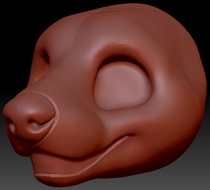 Gender Neutral Toony Marten Static Jaw Head Base Variant 1