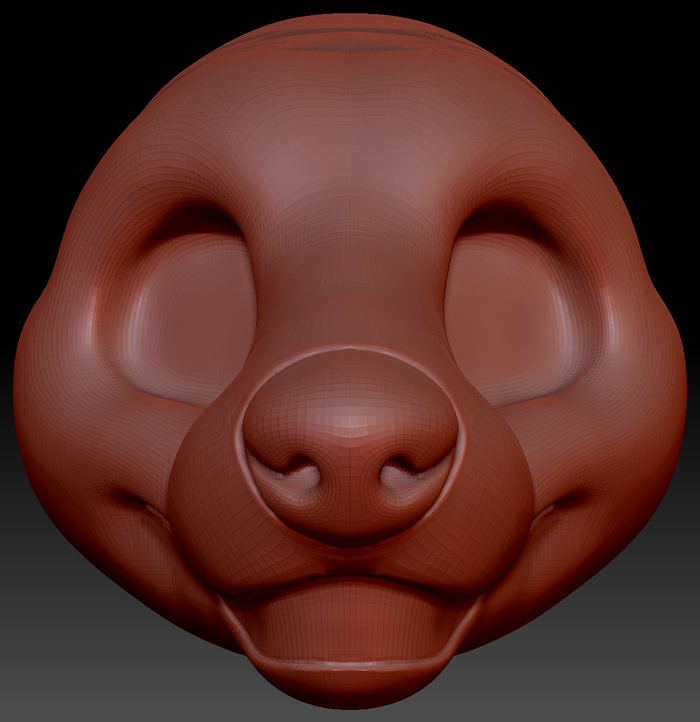 Gender Neutral Toony Marten Static Jaw Head Base Variant 1