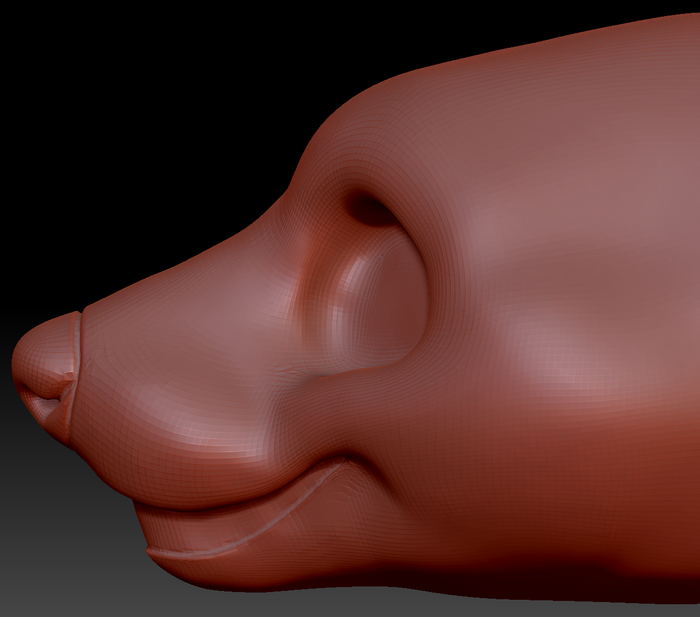 Gender Neutral Toony Marten Static Jaw Head Base Variant 1
