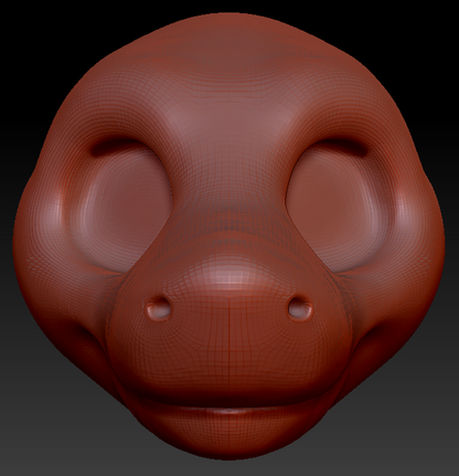 Gender Neutral Toony Shark Head Base Variant 3