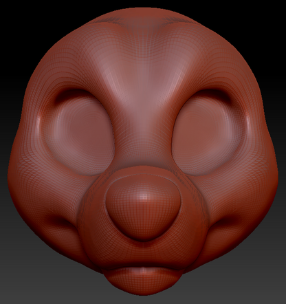 Gender Neutral Toony Small Canine Head Base Variant 1