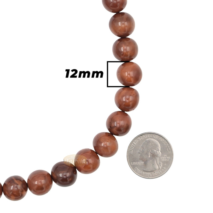 Genuine Large Kuka Misbaha - Round 12 mm Natural Color 99 count