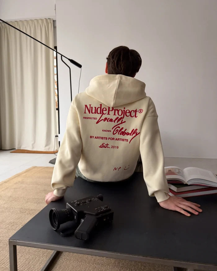 Global Soon Zip-Up Hoodie Marshmallow