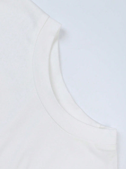 GlowEve Spring And Summer New Slim-Fit Solid Color Slimming All-Match Round Neck Business Trip Three Pieces Set T-Shirt For Women