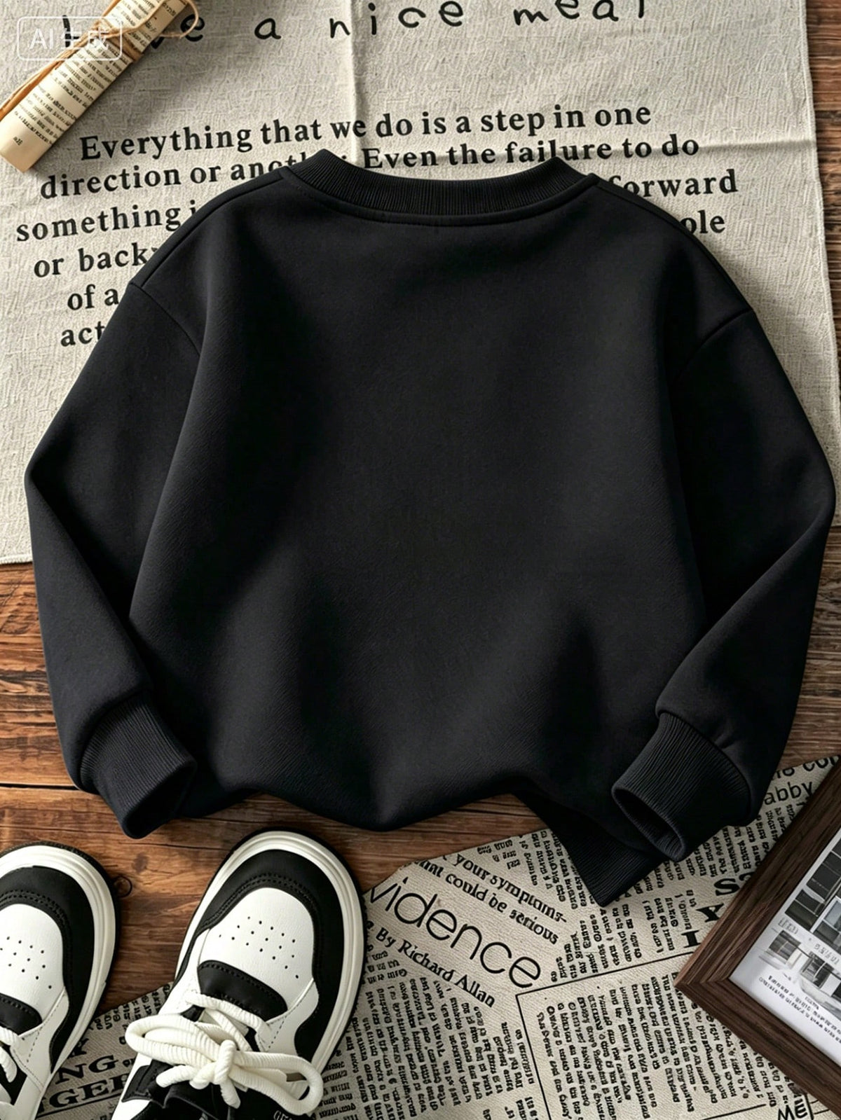 [Halloween]Young Boy Printed Long-Sleeve Crewneck Sweatshirt, Student Casual Wear, Perfect For Boy Getting Ready To Play