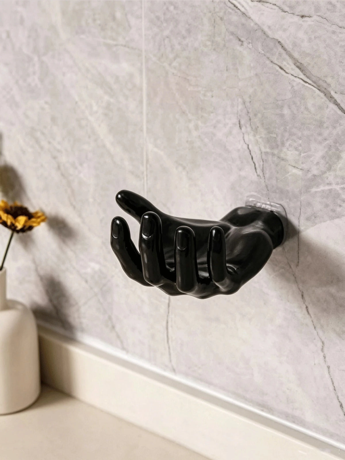 Hand-Shaped Storage Rack, Creative Palm Design Wall-Mounted Jewelry Organizer, Soap Dish, Suitable For Bathroom, Bedroom, Vanity, Back To School And Halloween