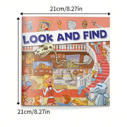 Hidden Object Activity Book, Includes Visual Search And Object Identification Puzzles, Observation And Focus Training, Fun Illustrated Scenes And Checklists, Brain Teasers, Screen-Free Concentration E
