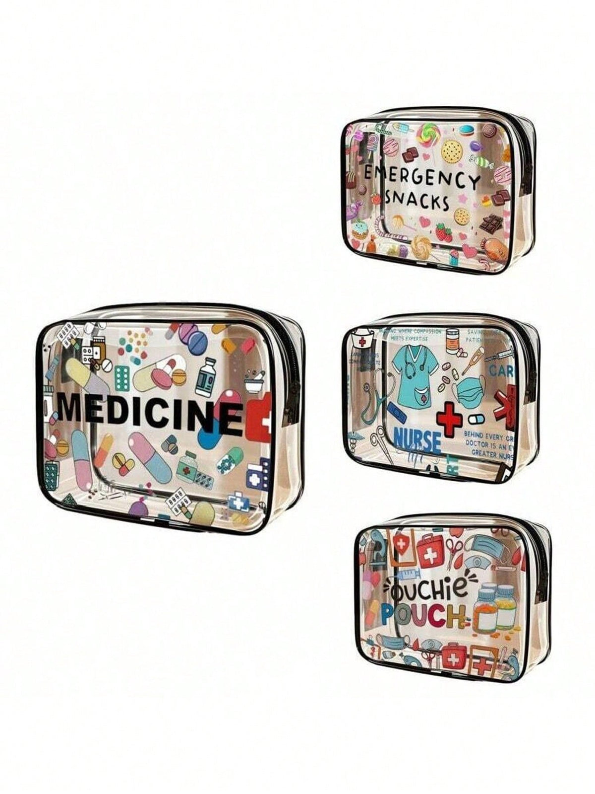 High-Quality PVC Zipper Cosmetic Bag, Suitable For Girls- Large Capacity, Lightweight Travel Organizer Pouch, Easy To Wipe Clean And Non-Fading, Suitable For Daily Use And Travel, Can Be Used As A To