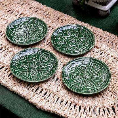 Jardins du Monde Cocktail Plates Sets of 4