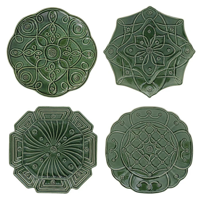Jardins du Monde Dessert/Salad Plates Sets of 4