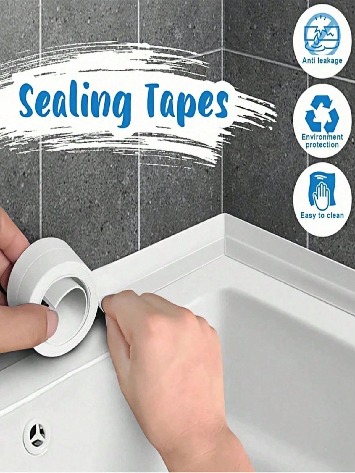 Kitchen Waterproof Tape, Sink Stickers, Toilet Gap Sealing Strips, Bathroom Leak-Proof Stickers