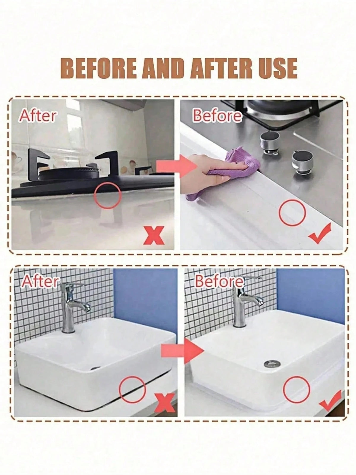 Kitchen Waterproof Tape, Sink Stickers, Toilet Gap Sealing Strips, Bathroom Leak-Proof Stickers