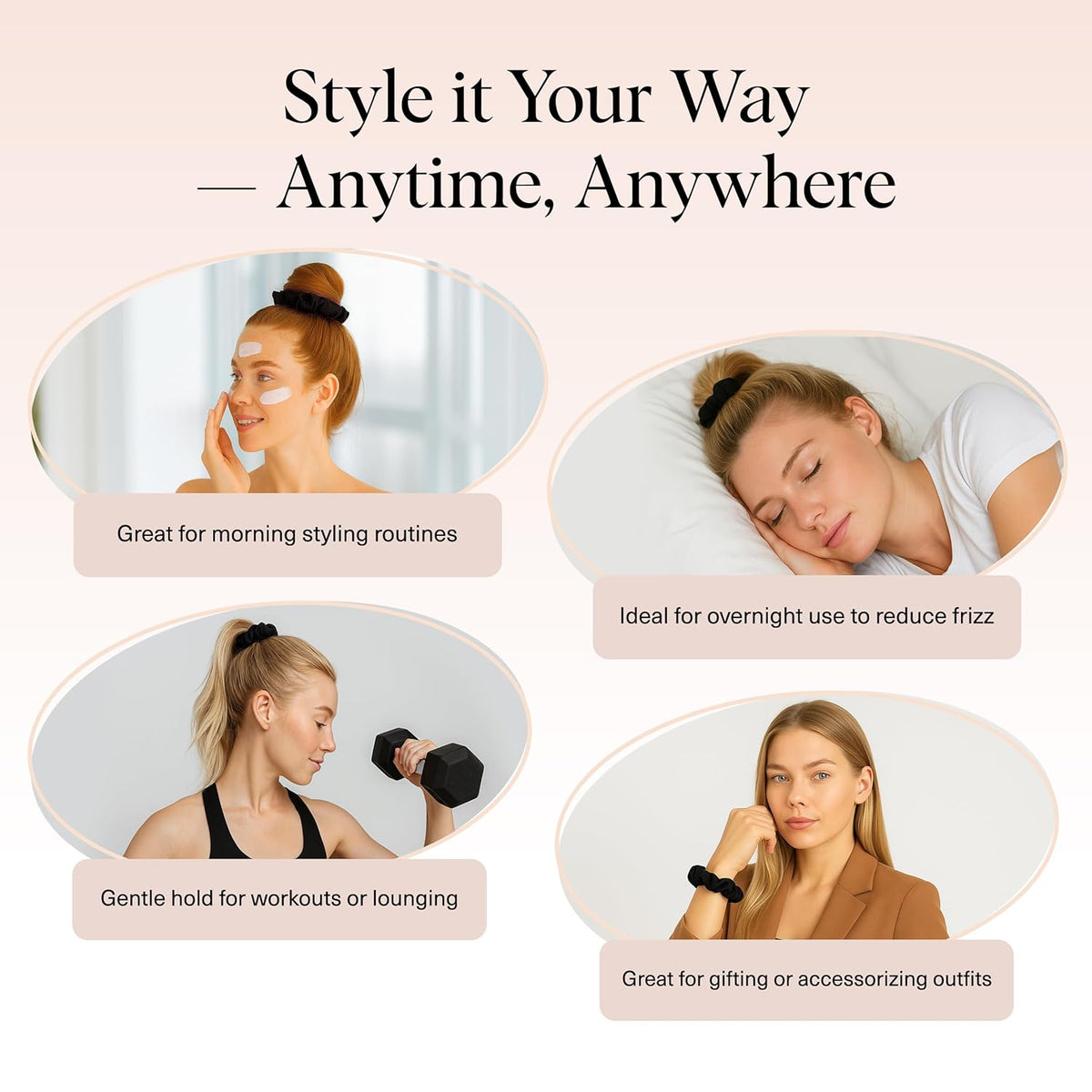 kitsch Satin Sleep Scrunchie