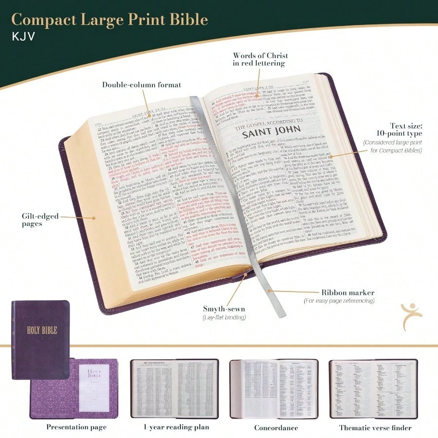 KJV, Pew Bible, Large Print, Hardcover, Burgundy, Red Letter Edition (Hardcover) By Thomas Nelson