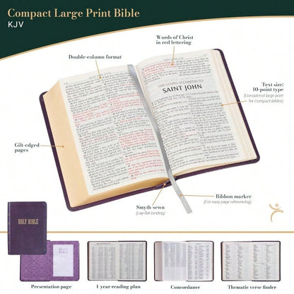 KJV, Pew Bible, Large Print, Hardcover, Burgundy, Red Letter Edition (Hardcover) By Thomas Nelson