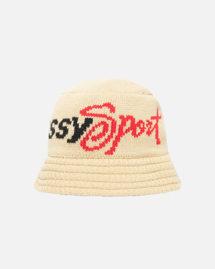 KNIT BUCKET HAT STUSSY SPORT - Four Street