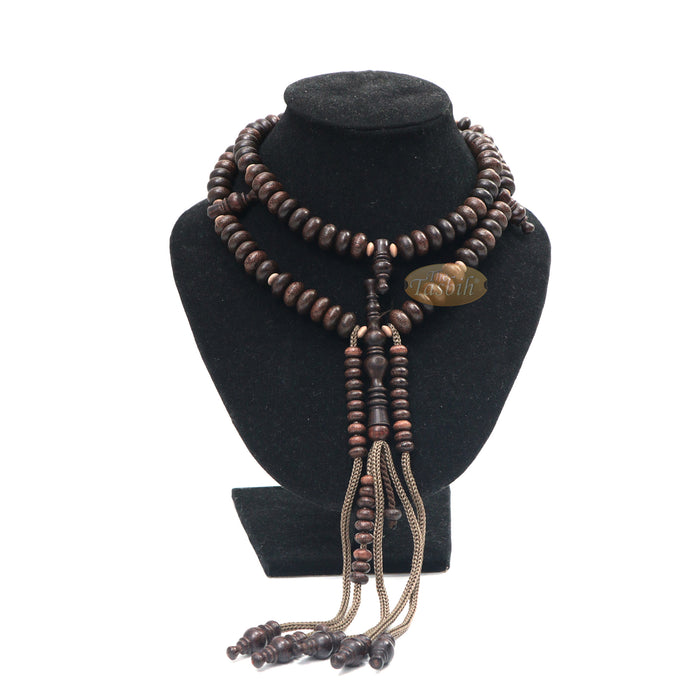 Large Tijani Tariqah Tasbih Prayer Beads - Limited Edition
12x7 mm Tamarind Wood