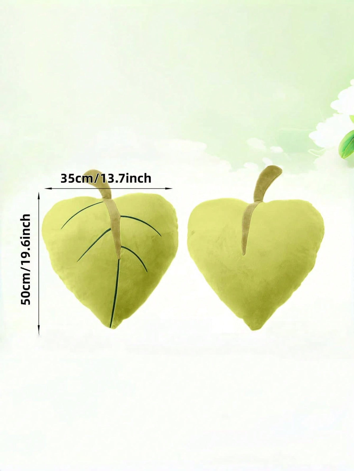 Leaf-Shaped Plush Throw Pillow, Soft & Comfortable Forest-Style Cushion, Suitable For Bedroom, Living Room, Sofa Decor, Great Gift Choice For Valentine's Day And Christmas