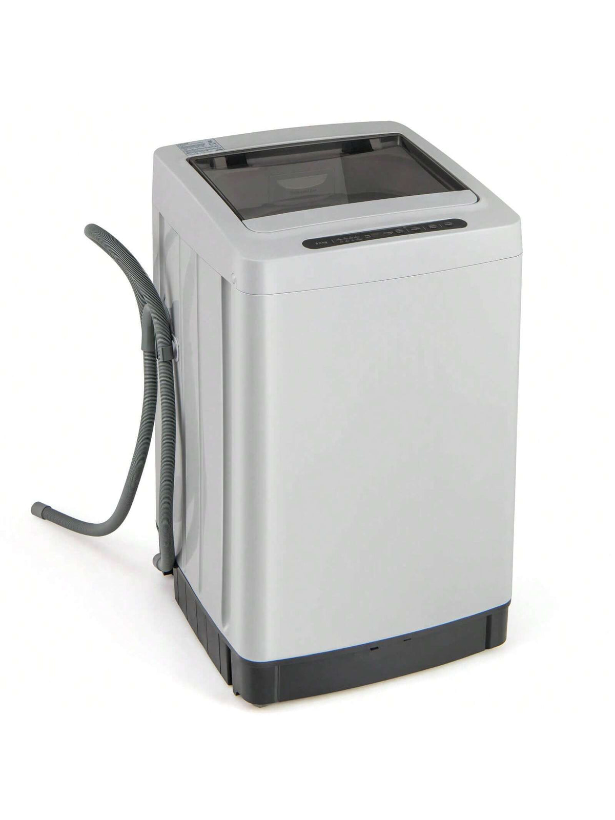 Lifezeal Portable Washing Machine 11 LBS Full Automatic Washer Machine With 8 Washing Modes White/Gray
