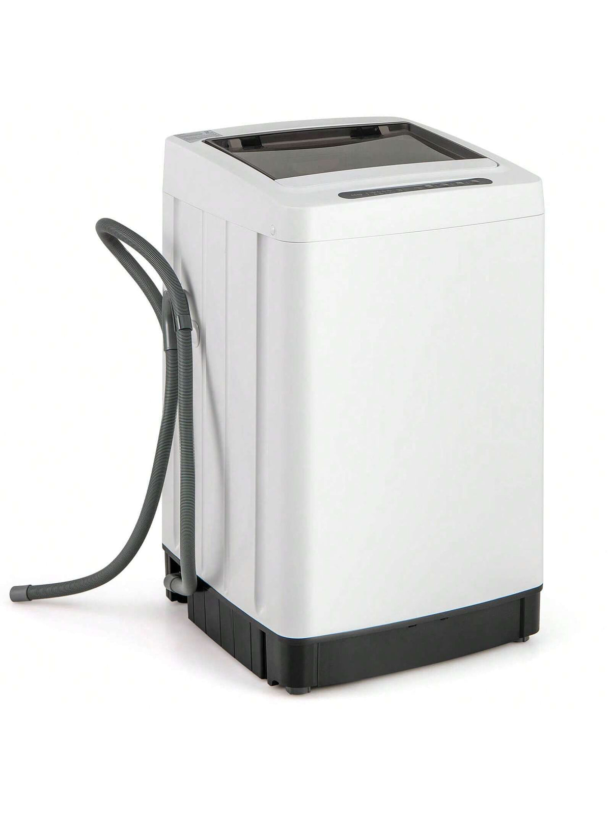 Lifezeal Portable Washing Machine 11 LBS Full Automatic Washer Machine With 8 Washing Modes White/Gray